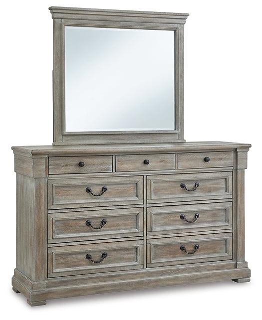 B799B1 Brown/Beige Casual Moreshire Dresser and Mirror By Ashley - sofafair.com