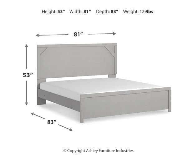 Cottonburg King Panel Bed B1192B3 Black/Gray Casual Master Beds By Ashley - sofafair.com