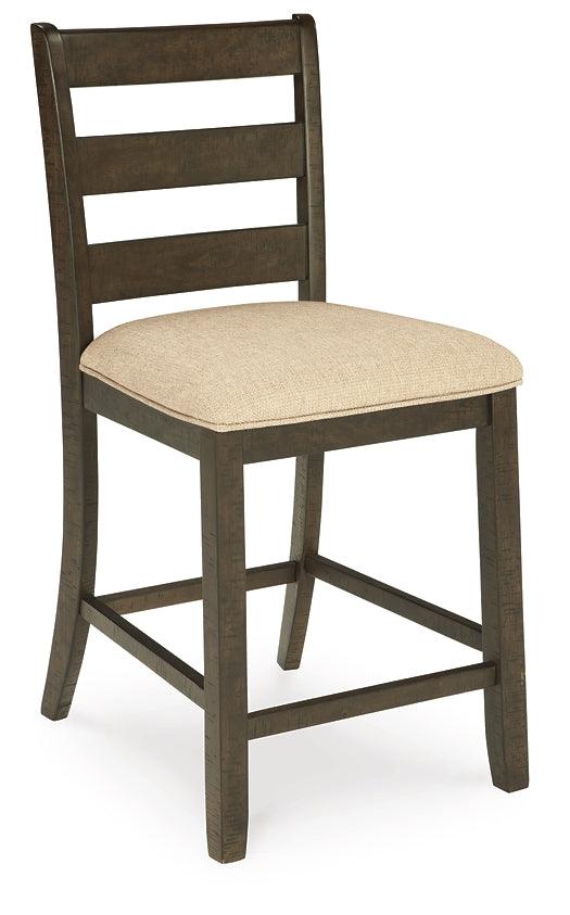 Rokane Counter Height Bar Stool D397-124 Brown/Beige Casual Barstool By Ashley - sofafair.com