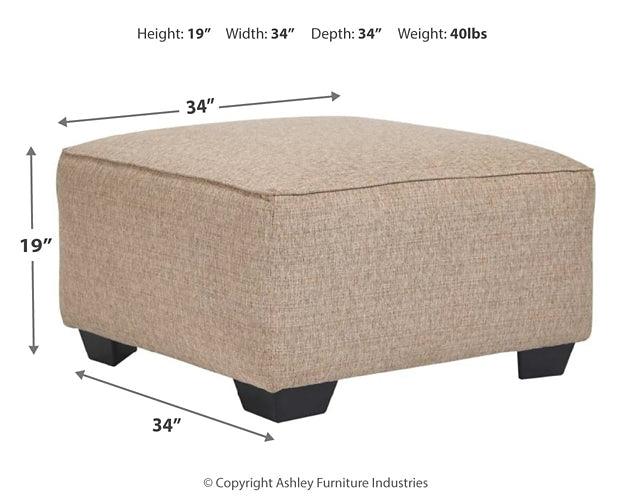 Baceno Oversized Ottoman 8120208 Brown/Beige Casual Stationary Sectionals By Ashley - sofafair.com