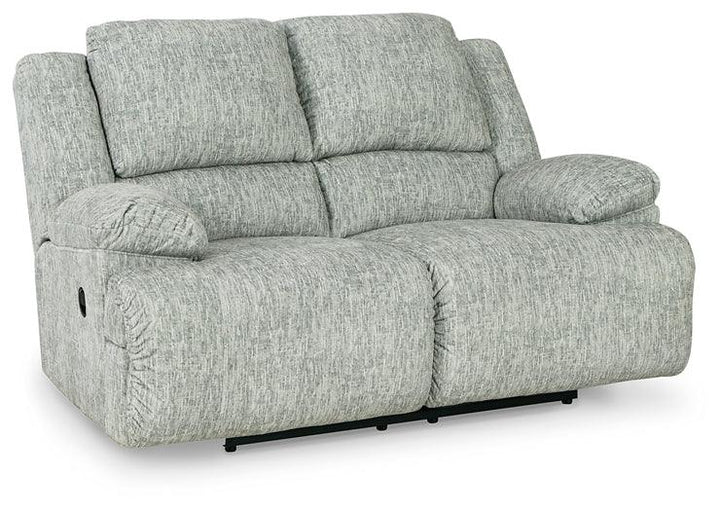 McClelland Reclining Loveseat 2930286 Black/Gray Contemporary Motion Upholstery By Ashley - sofafair.com