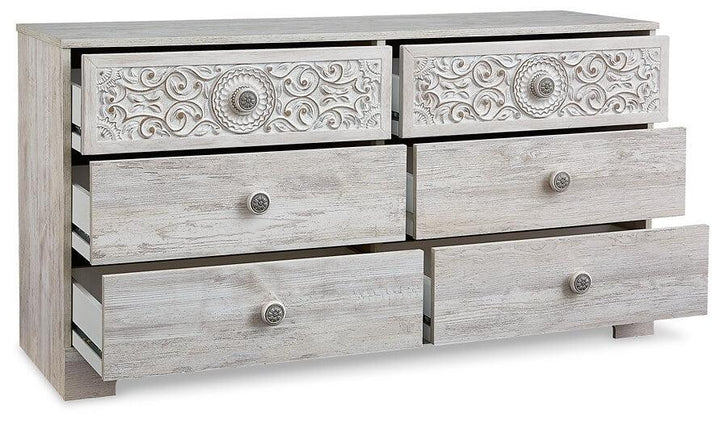 EB1811-231 White Casual Paxberry Dresser By AFI - sofafair.com
