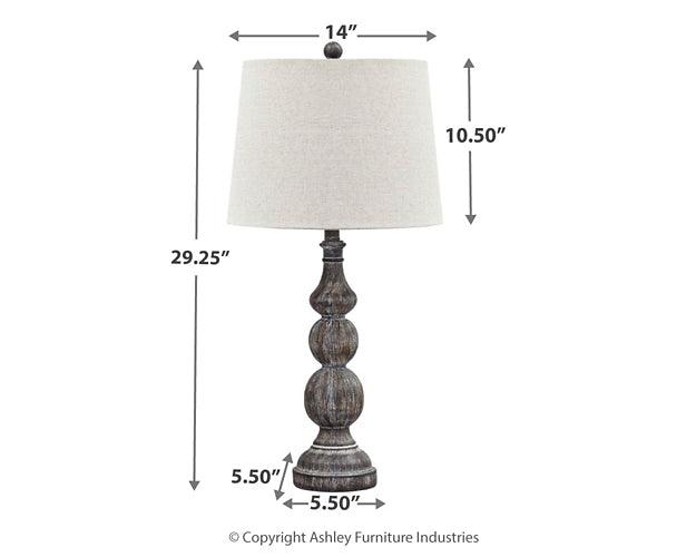 Mair Table Lamp (Set of 2) L276014 Brown/Beige Casual Table Lamp Pair By Ashley - sofafair.com