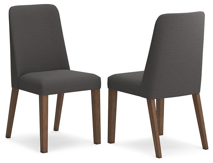 D615-02 Black/Gray Contemporary Lyncott Dining Chair By Ashley - sofafair.com