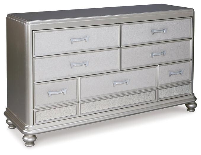 B650-31 Metallic Traditional Coralayne Dresser By Ashley - sofafair.com