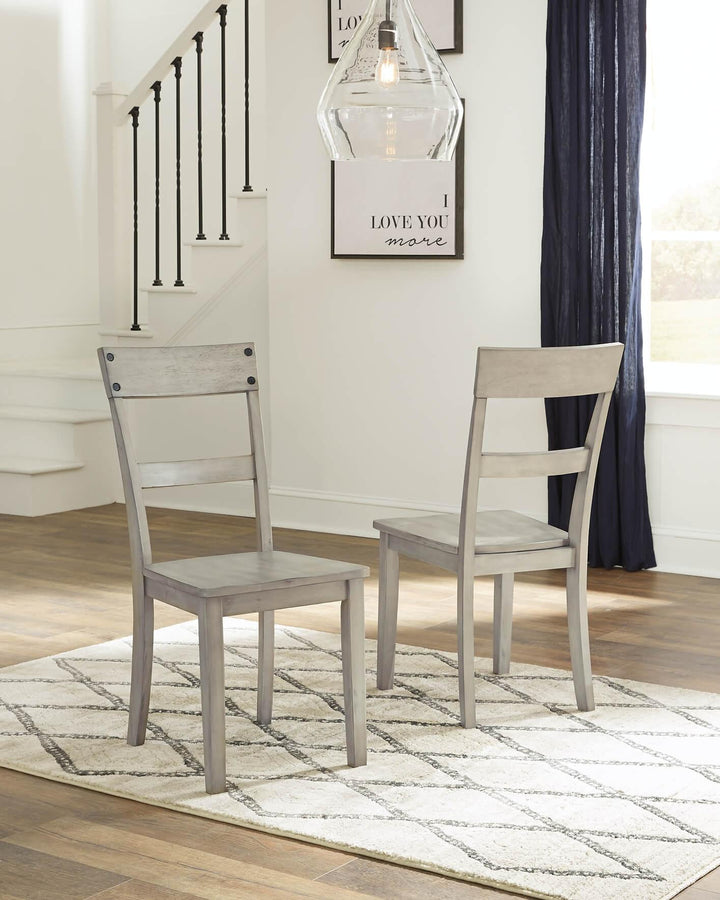 D261-01X2 Black/Gray Casual Loratti Dining Chair (Set of 2) By Ashley - sofafair.com