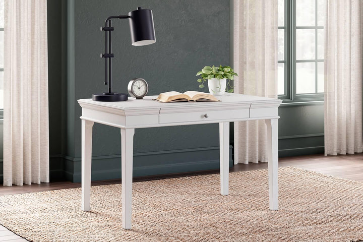 Kanwyn 48" Home Office Desk H777-10 White Traditional Desks By AFI - sofafair.com