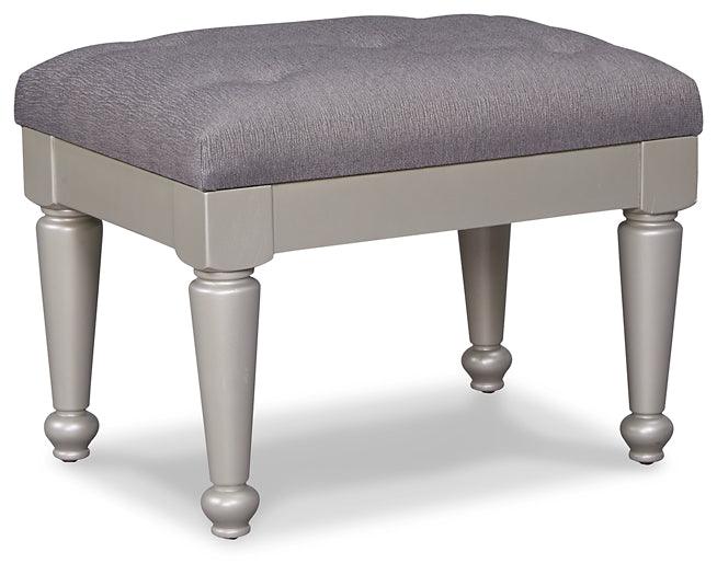 B650-01 Metallic Traditional Coralayne Stool By Ashley - sofafair.com