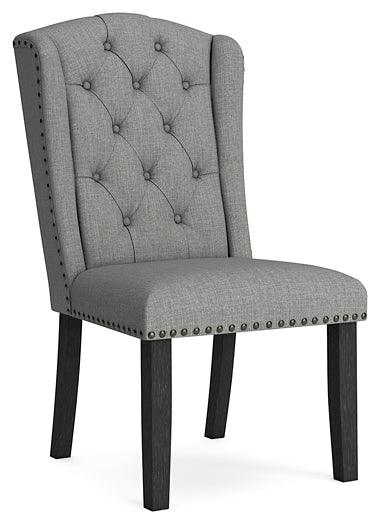 D702-02 Black/Gray Casual Jeanette Dining Chair By Ashley - sofafair.com