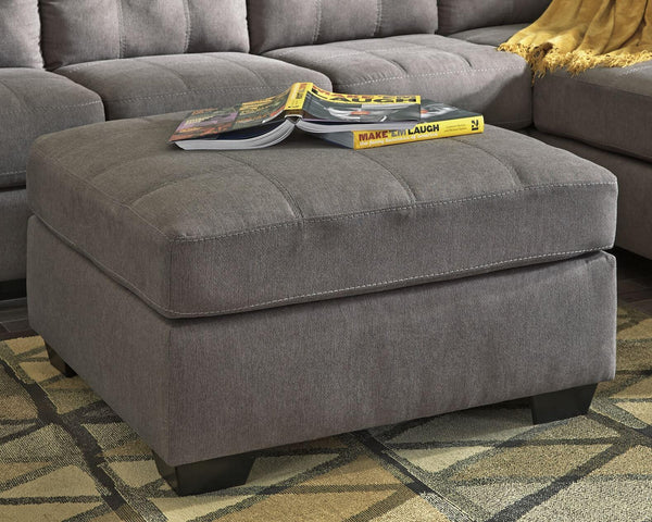 4522008 Black/Gray Contemporary Maier Oversized Accent Ottoman By Ashley - sofafair.com