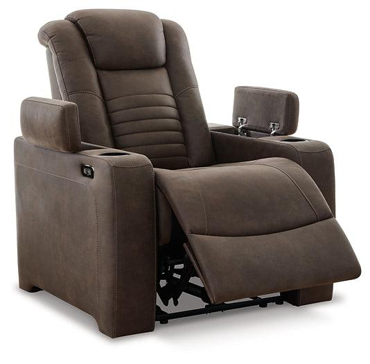 Soundcheck Power Recliner 3060713 Earth Contemporary Motion Upholstery By AFI - sofafair.com