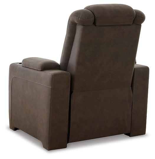 Soundcheck Power Recliner 3060713 Earth Contemporary Motion Upholstery By AFI - sofafair.com