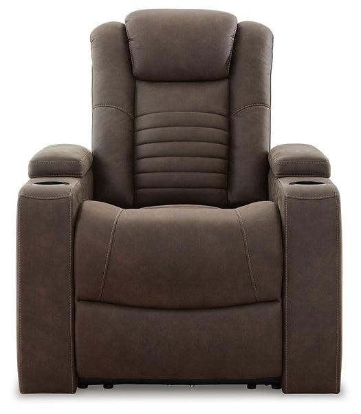 Soundcheck Power Recliner 3060713 Earth Contemporary Motion Upholstery By AFI - sofafair.com