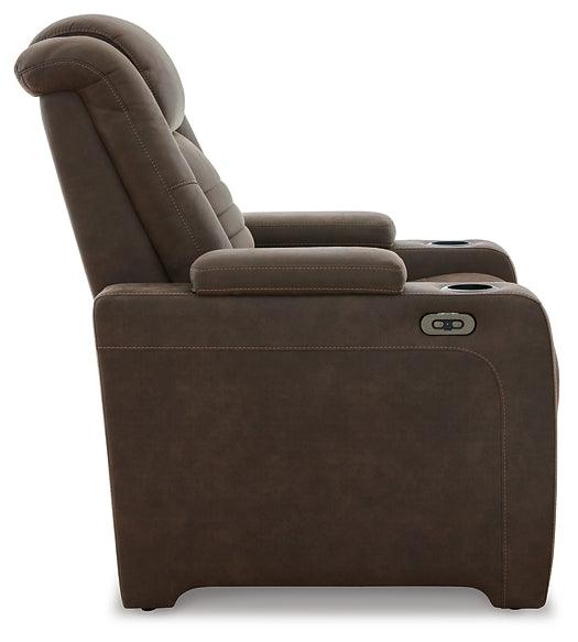 Soundcheck Power Recliner 3060713 Earth Contemporary Motion Upholstery By AFI - sofafair.com