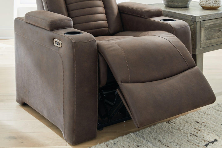 Soundcheck Power Recliner 3060713 Earth Contemporary Motion Upholstery By AFI - sofafair.com