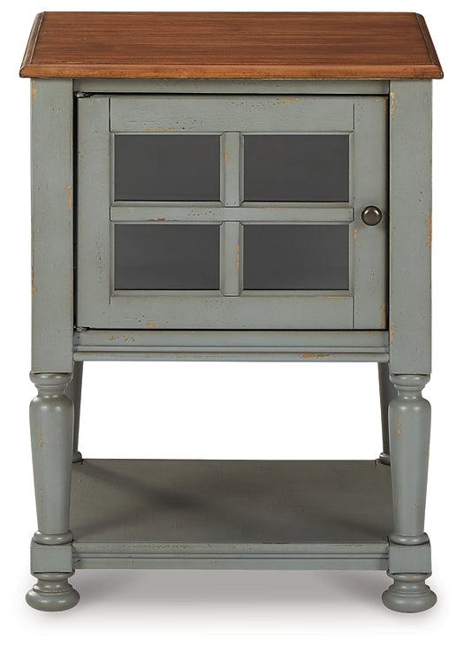 Mirimyn Accent Cabinet A4000382 Black/Gray Casual Stationary Upholstery Accents By Ashley - sofafair.com