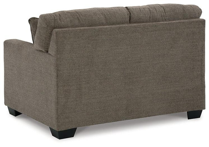 Mahoney Loveseat 3100535 Chocolate Contemporary Stationary Upholstery By AFI - sofafair.com