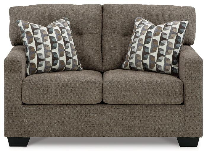 Mahoney Loveseat 3100535 Chocolate Contemporary Stationary Upholstery By AFI - sofafair.com