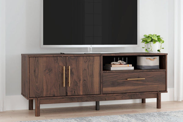 EW3660-268 Brown/Beige Contemporary Calverson 59" TV Stand By Ashley - sofafair.com