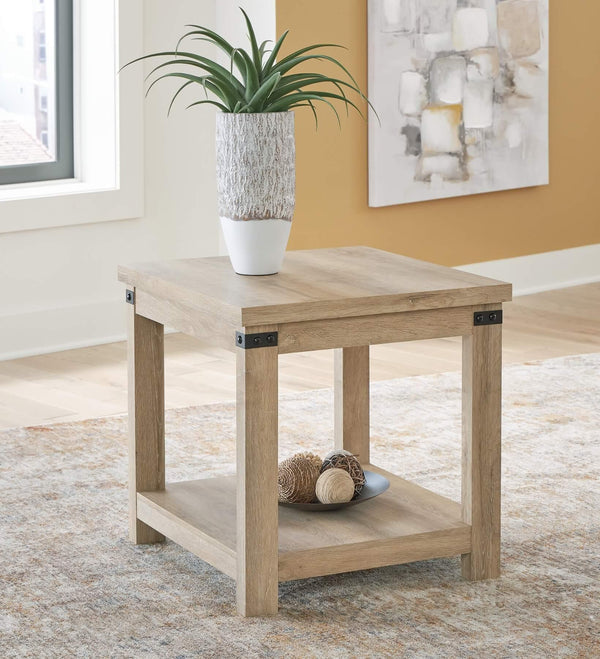 Calaboro End Table T463-2 Brown/Beige Casual Motion Occasionals By Ashley - sofafair.com