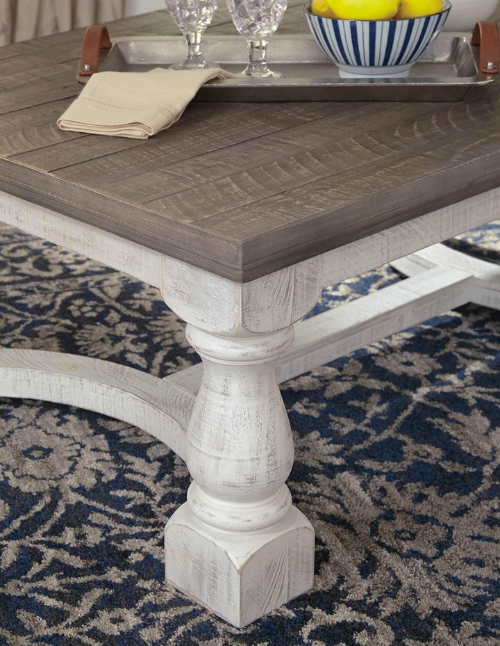 Havalance Coffee Table and 2 End Tables T814T1 White Casual Occasional Table Package By Ashley - sofafair.com