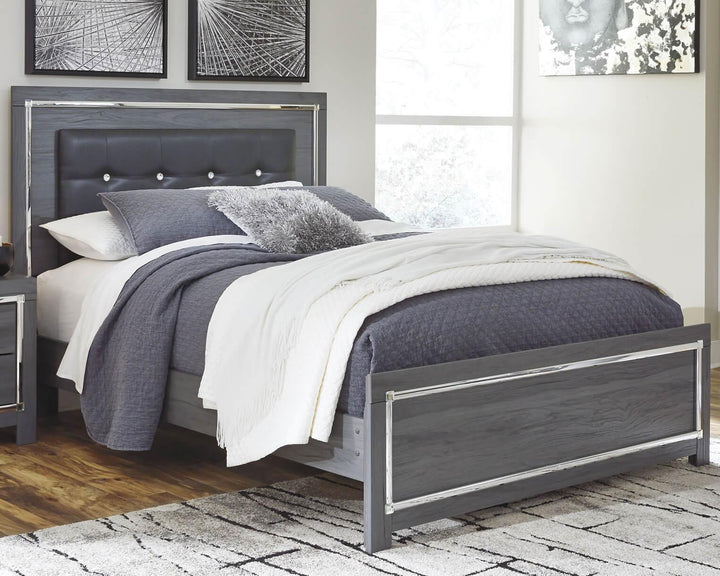 Lodanna Queen Panel Bed B214B2 Black/Gray Contemporary Master Beds By Ashley - sofafair.com