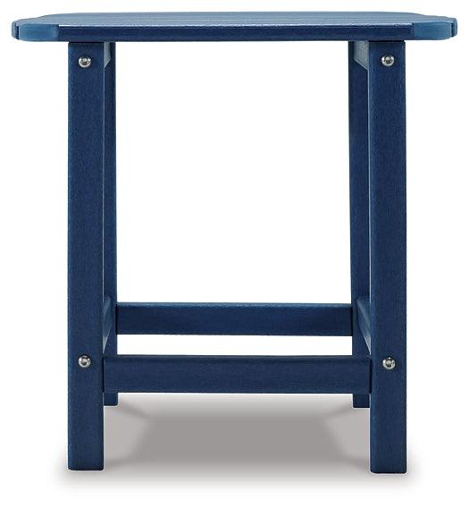 Sundown Treasure End Table P009-703 Blue Casual Outdoor End Table By Ashley - sofafair.com