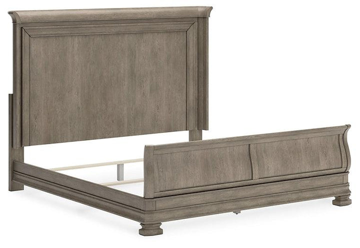 Lexorne California King Sleigh Bed B924B5 Black/Gray Traditional Master Beds By Ashley - sofafair.com