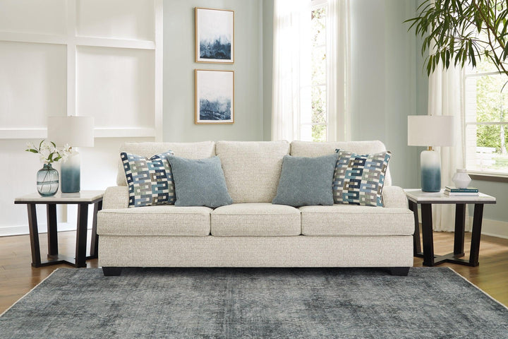 Valerano Queen Sofa Sleeper 3340439 Parchment Contemporary Stationary Upholstery By AFI - sofafair.com