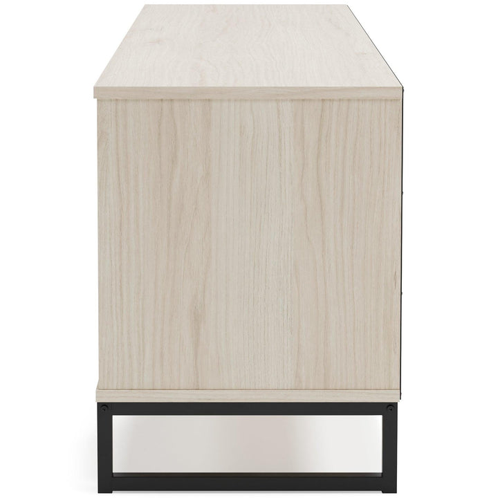 EW1864-268 White Contemporary Socalle 59" TV Stand By Ashley - sofafair.com