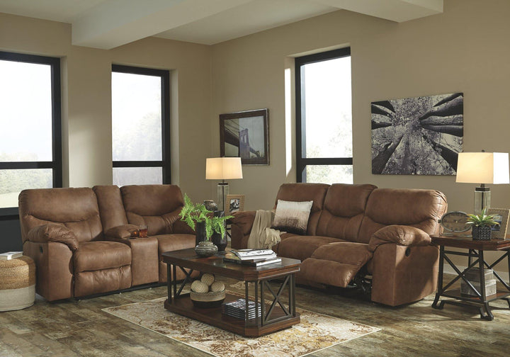 Boxberg Reclining Loveseat with Console 3380294 Bark Contemporary Motion Upholstery By AFI - sofafair.com