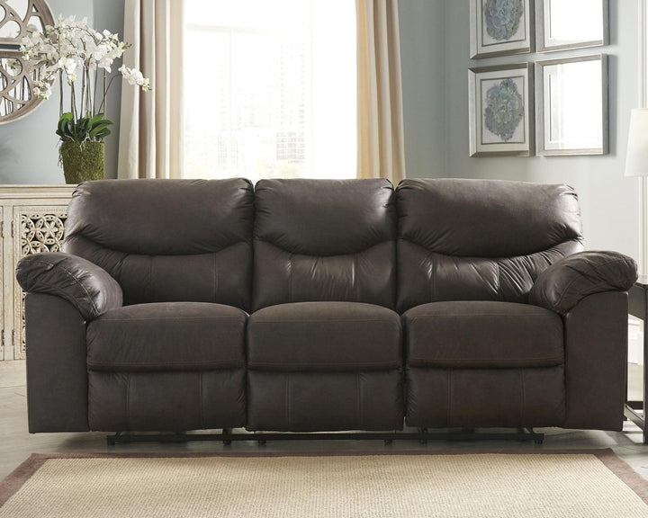 Boxberg Reclining Sofa and Loveseat 33803U1 Teak Contemporary Motion Upholstery Package By AFI - sofafair.com