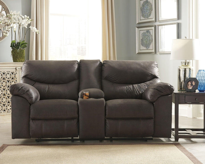 Boxberg Reclining Sofa and Loveseat 33803U1 Teak Contemporary Motion Upholstery Package By AFI - sofafair.com