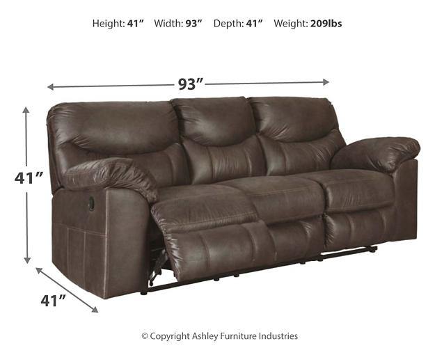 Boxberg Reclining Sofa 3380388 Teak Contemporary Motion Upholstery By AFI - sofafair.com