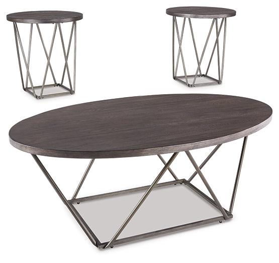 Neimhurst Table (Set of 3) T384-13 Brown/Beige Contemporary 3 Pack By Ashley - sofafair.com
