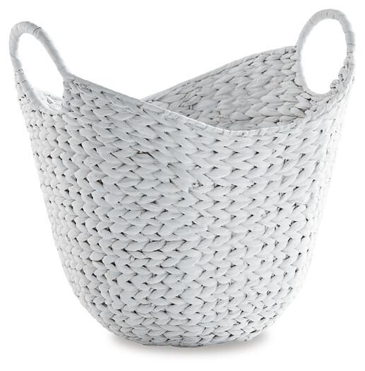 Perlman Basket (Set of 2) A2000474 White Casual Table Top Sets By AFI - sofafair.com