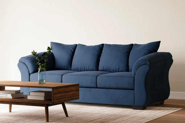 Darcy Sofa 7500738 Blue Contemporary Stationary Upholstery By Ashley - sofafair.com