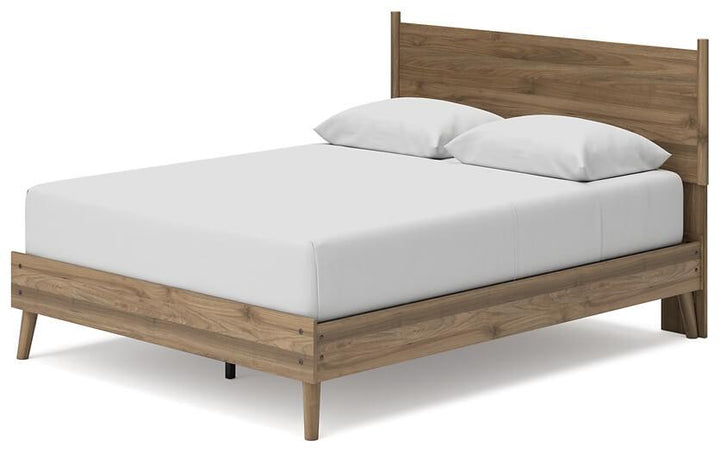 Aprilyn Queen Panel Bed EB1187B3 Brown/Beige Contemporary Master Beds By AFI - sofafair.com