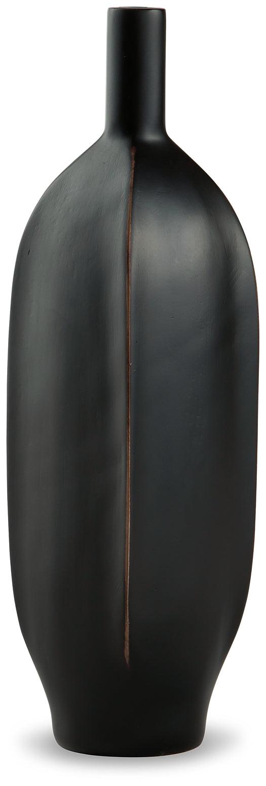 A2000551V Black/Gray Casual Rhaveney Vase By Ashley - sofafair.com