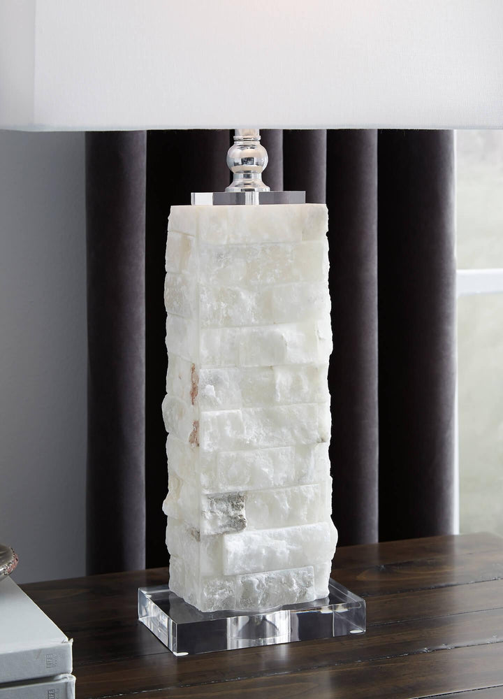 L429014 White Contemporary Malise Table Lamp By Ashley - sofafair.com