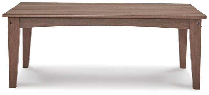 Emmeline Outdoor Coffee Table P420-701 Brown/Beige Casual Outdoor Cocktail Table By AFI - sofafair.com