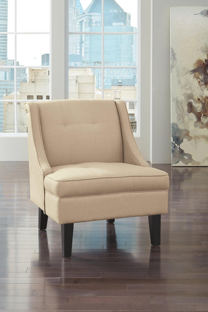 Clarinda Accent Chair 3623060 Cream Contemporary Accent Chairs - Free Standing By AFI - sofafair.com
