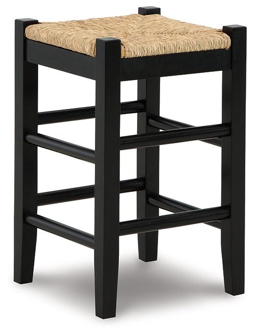 Mirimyn Counter Height Bar Stool D508-124 Black/Gray Casual Barstools By Ashley - sofafair.com