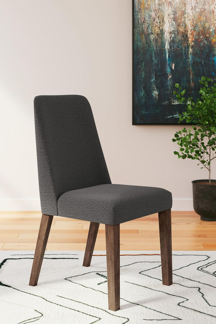 D615-02 Black/Gray Contemporary Lyncott Dining Chair By Ashley - sofafair.com