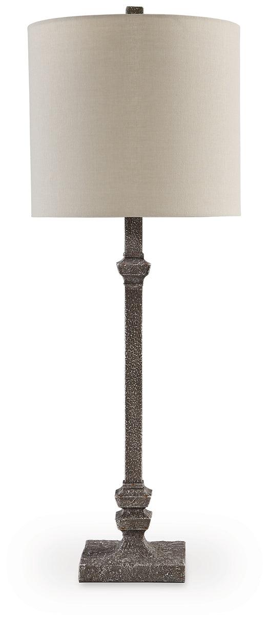 Oralieville Accent Lamp L208413 Black/Gray Traditional Table Lamp By Ashley - sofafair.com
