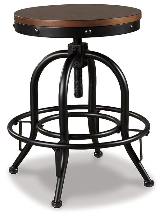 Valebeck Counter Height Bar Stool D546-224 Black/Gray Casual Barstool By Ashley - sofafair.com