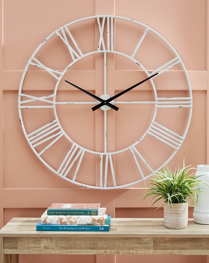 A8010238 Metallic Casual Paquita Wall Clock By Ashley - sofafair.com