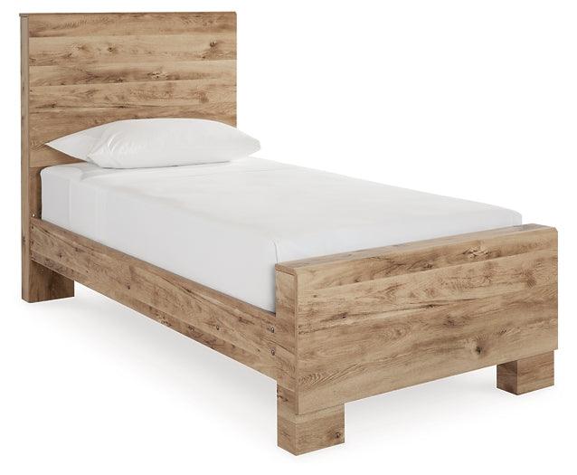 Hyanna Twin Panel Bed B1050B20 Brown/Beige Contemporary Youth Beds By Ashley - sofafair.com