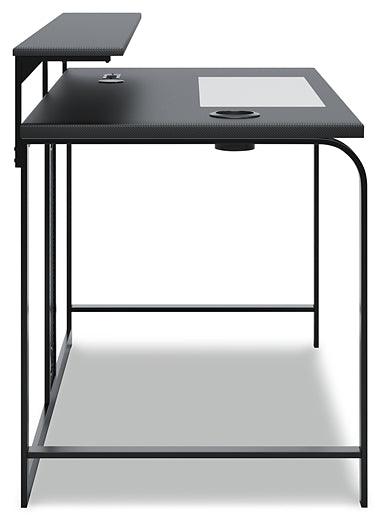 Lynxtyn 48" Home Office Desk H400-110 Black/Gray Contemporary Desks By Ashley - sofafair.com