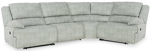 McClelland 4-Piece Reclining Sectional 29302S19 Black/Gray Contemporary Motion Sectionals By AFI - sofafair.com